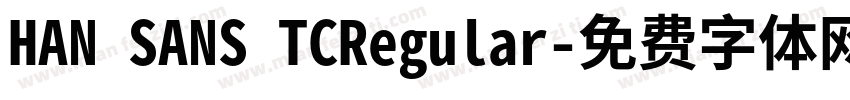 HAN SANS TCRegular字体转换